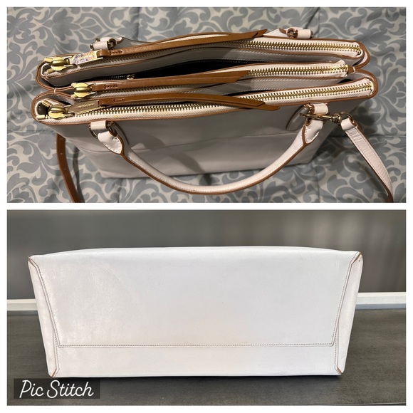 Coach Borough edgepaint bag & wallet White camel - Picture 5 of 11